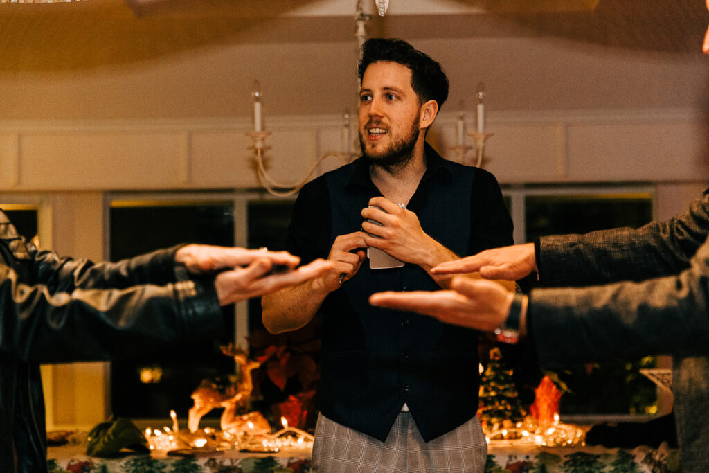 magician Los Angeles for halloween events and parties performing a demonstration of mind over matter.