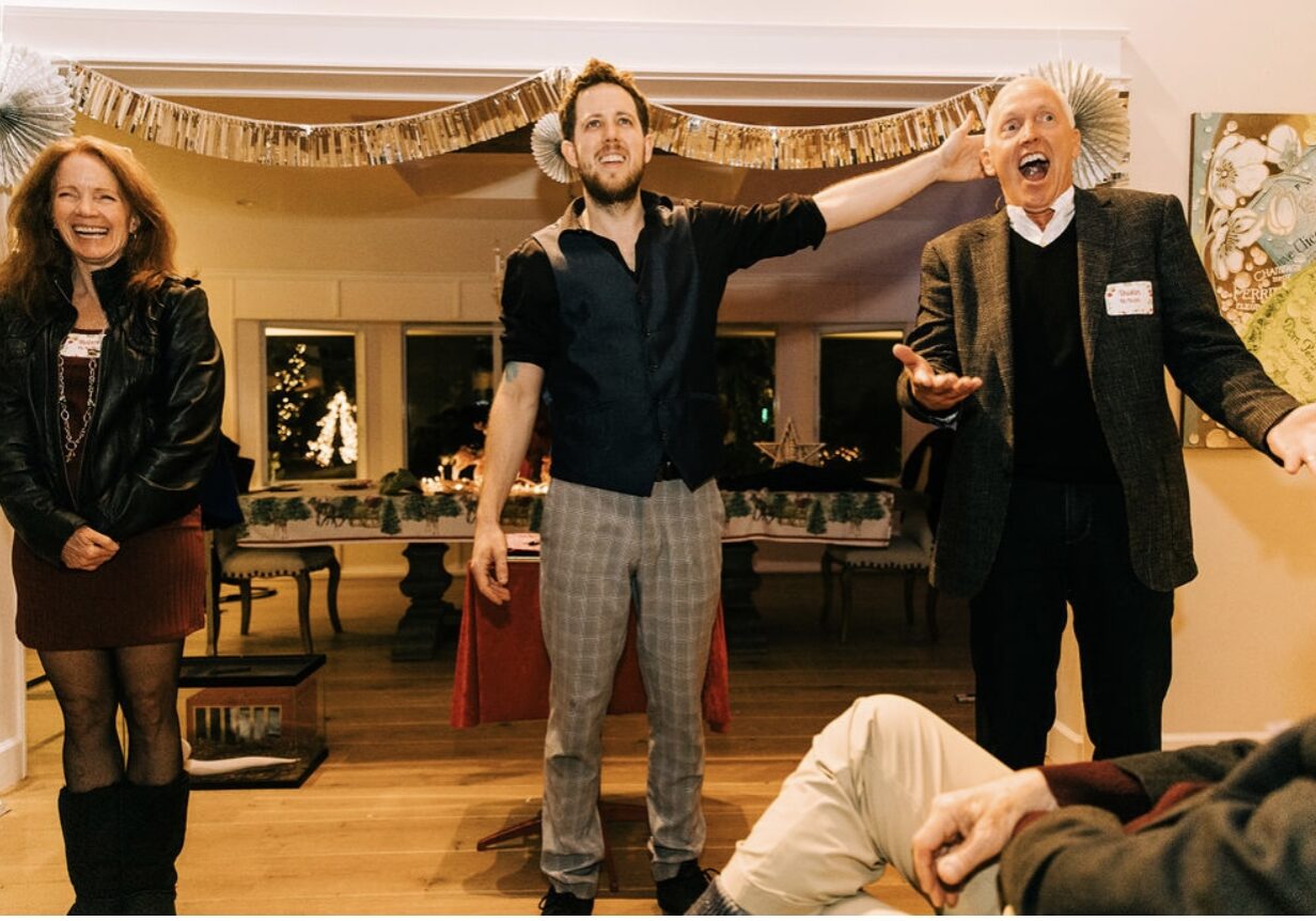 magician performing a comedy part of the show in Los Angeles